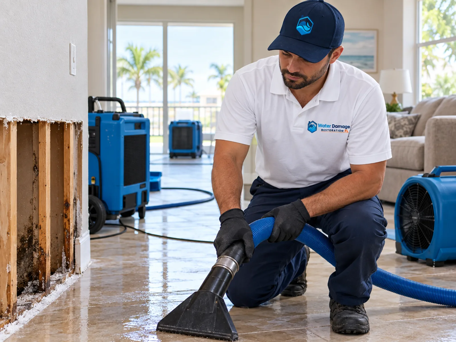 What water damage restoration includes