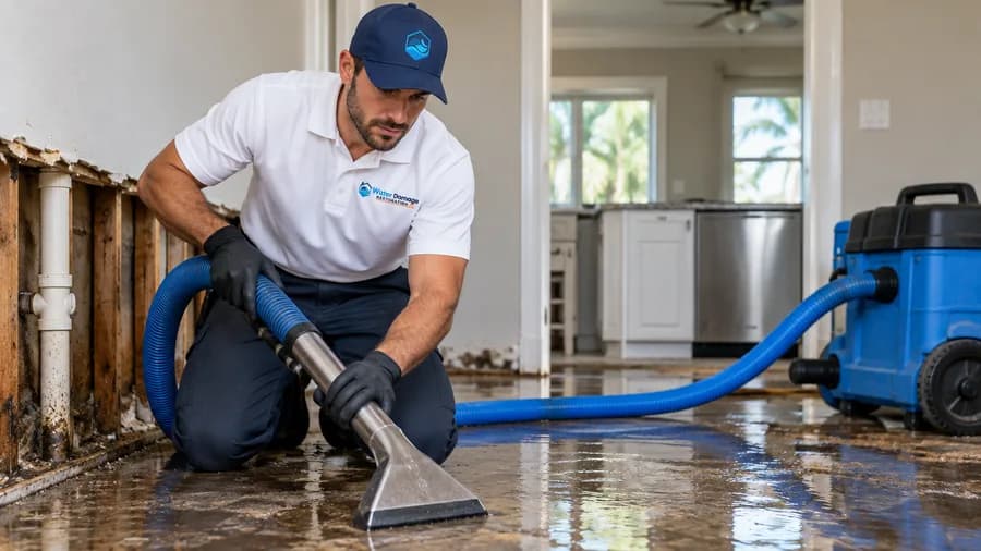 What professional sewage cleanup involves