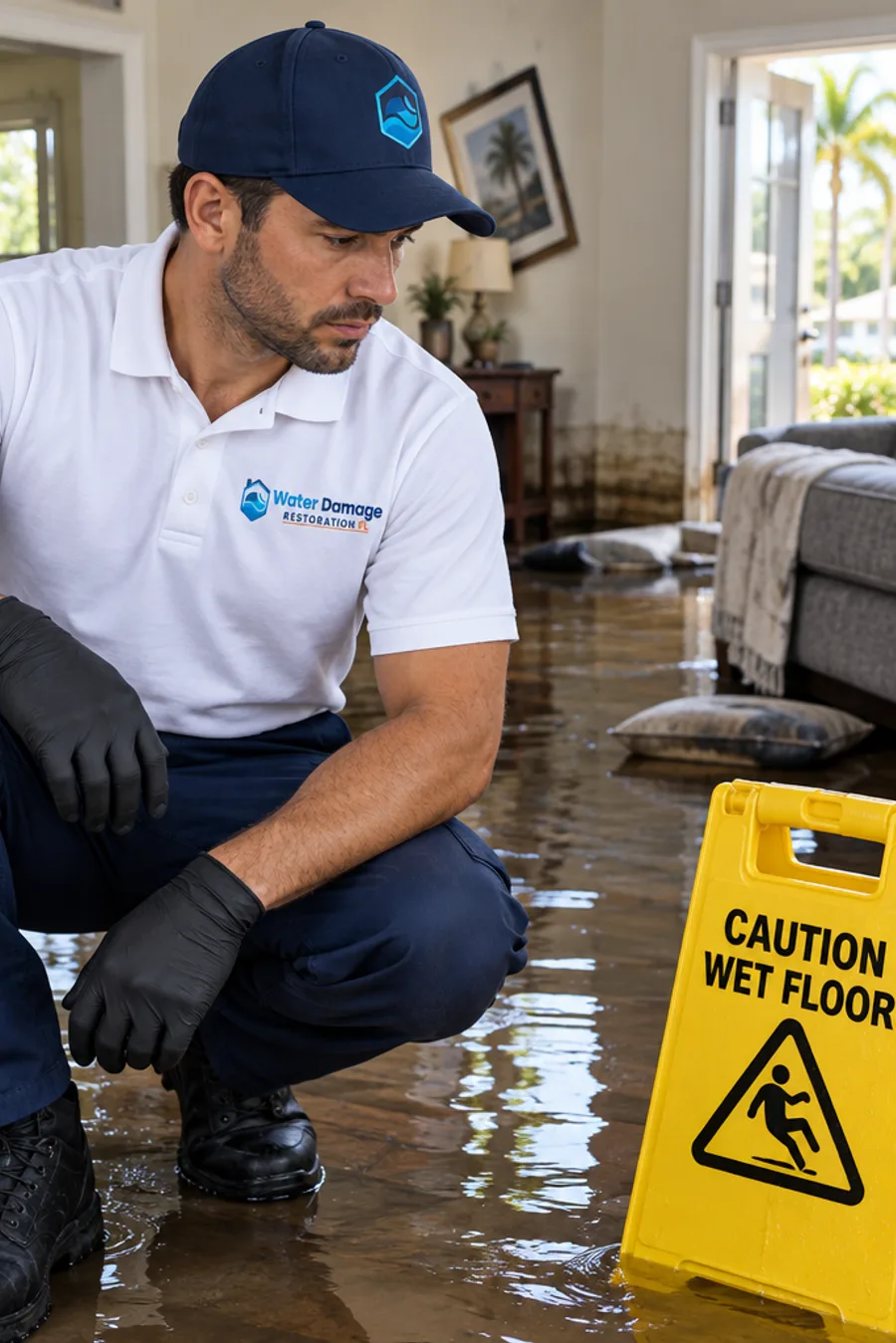 Prioritize safety before cleanup
