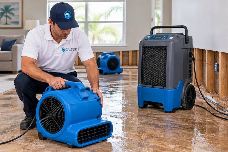 How air movers and dehumidifiers work together