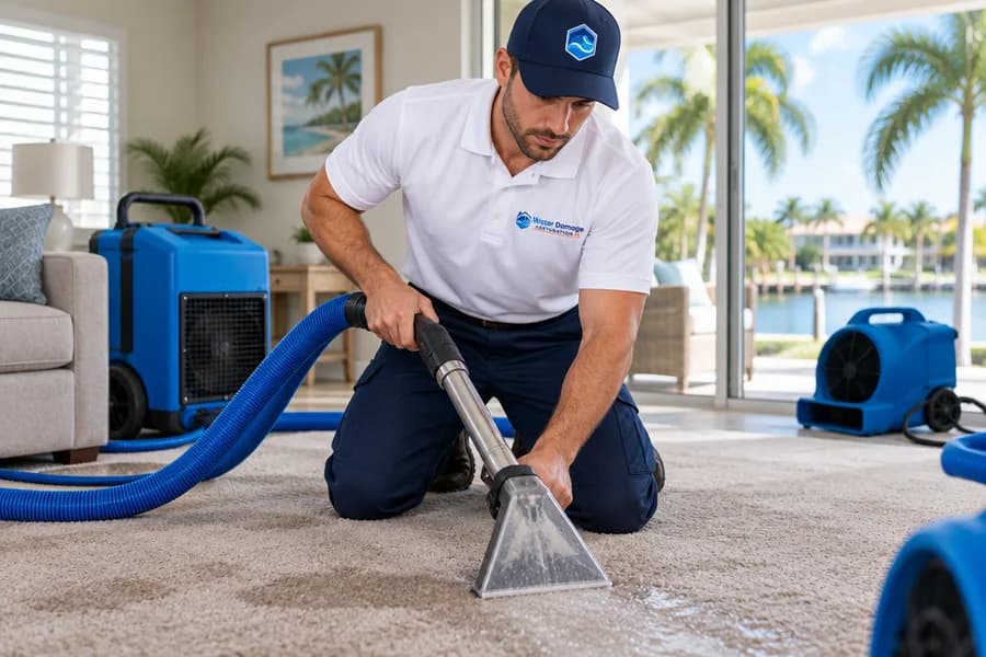 Wet carpet drying across Florida
