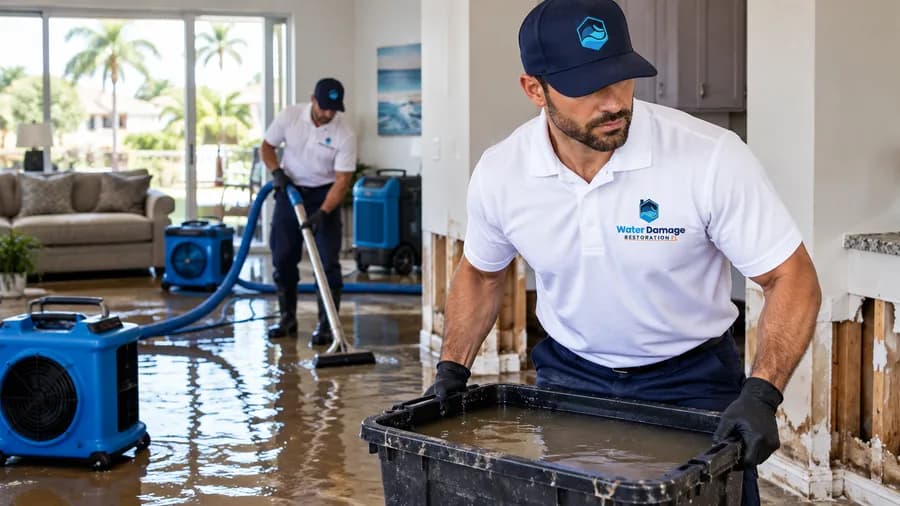 Handling contaminated flood water safely