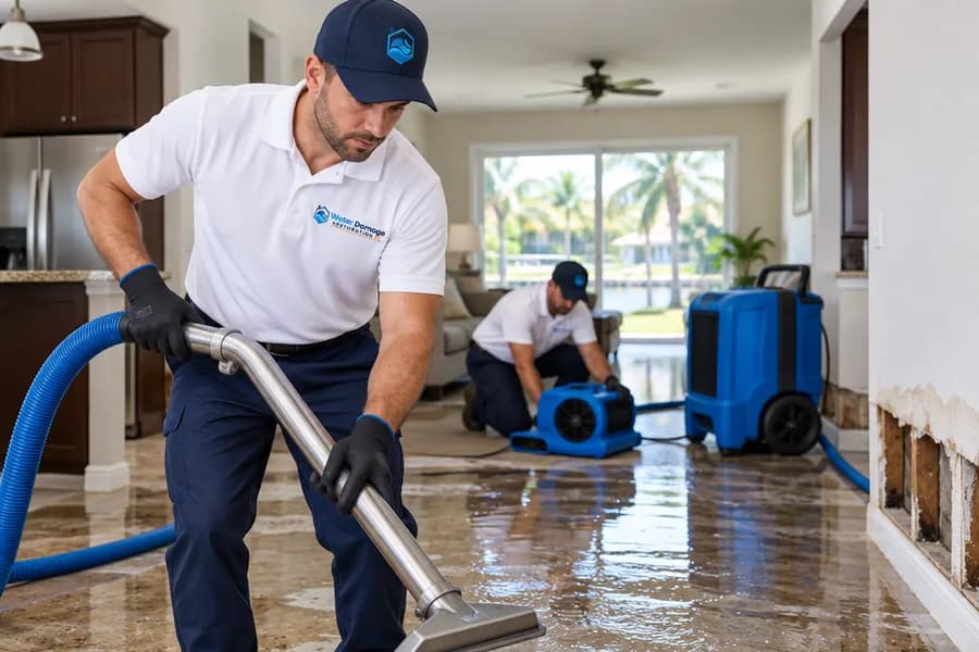 The flood restoration process