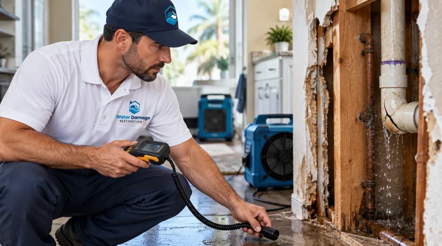 Hidden damage from a cracked pipe
