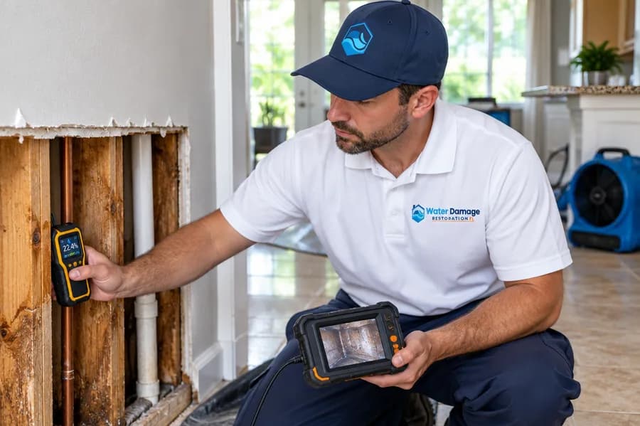 Finding water inside walls and floors