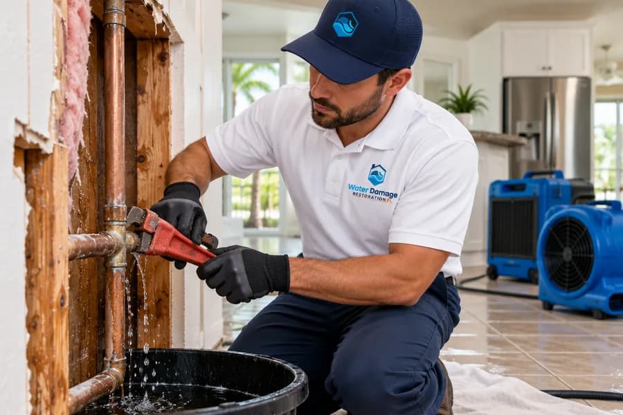 How we restore burst pipe damage