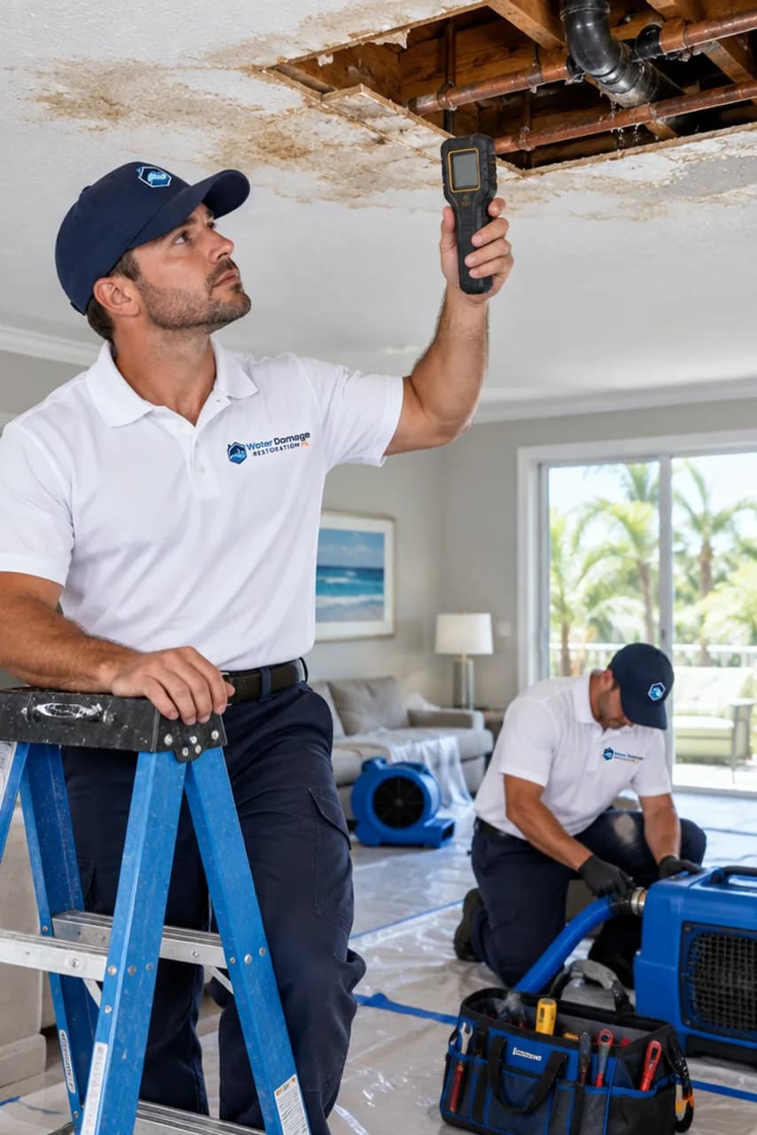 How we restore ceiling water damage