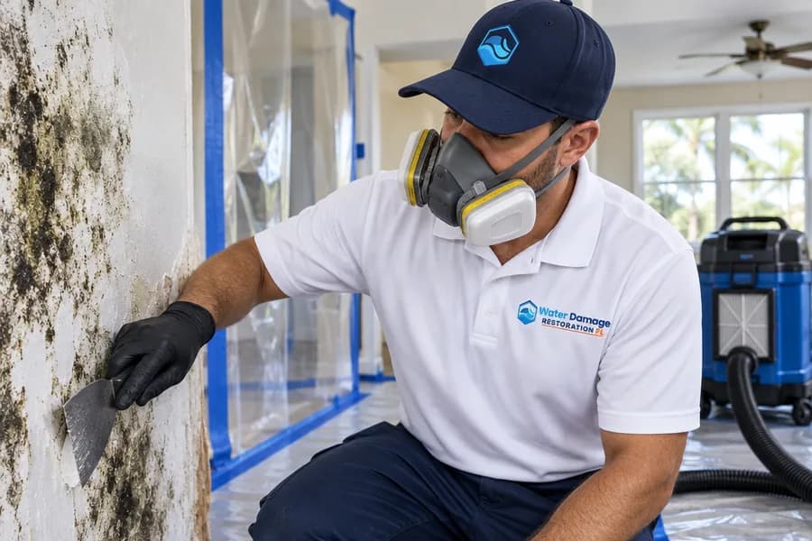 Removing mold without spreading it