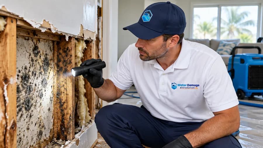 Finding mold hidden by water damage