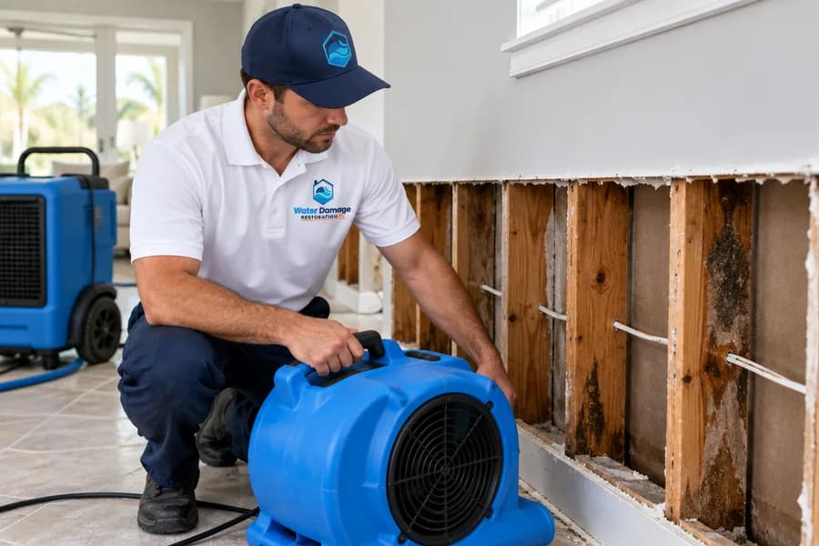 Dry the wall cavity first