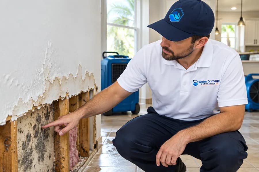 How water damages drywall