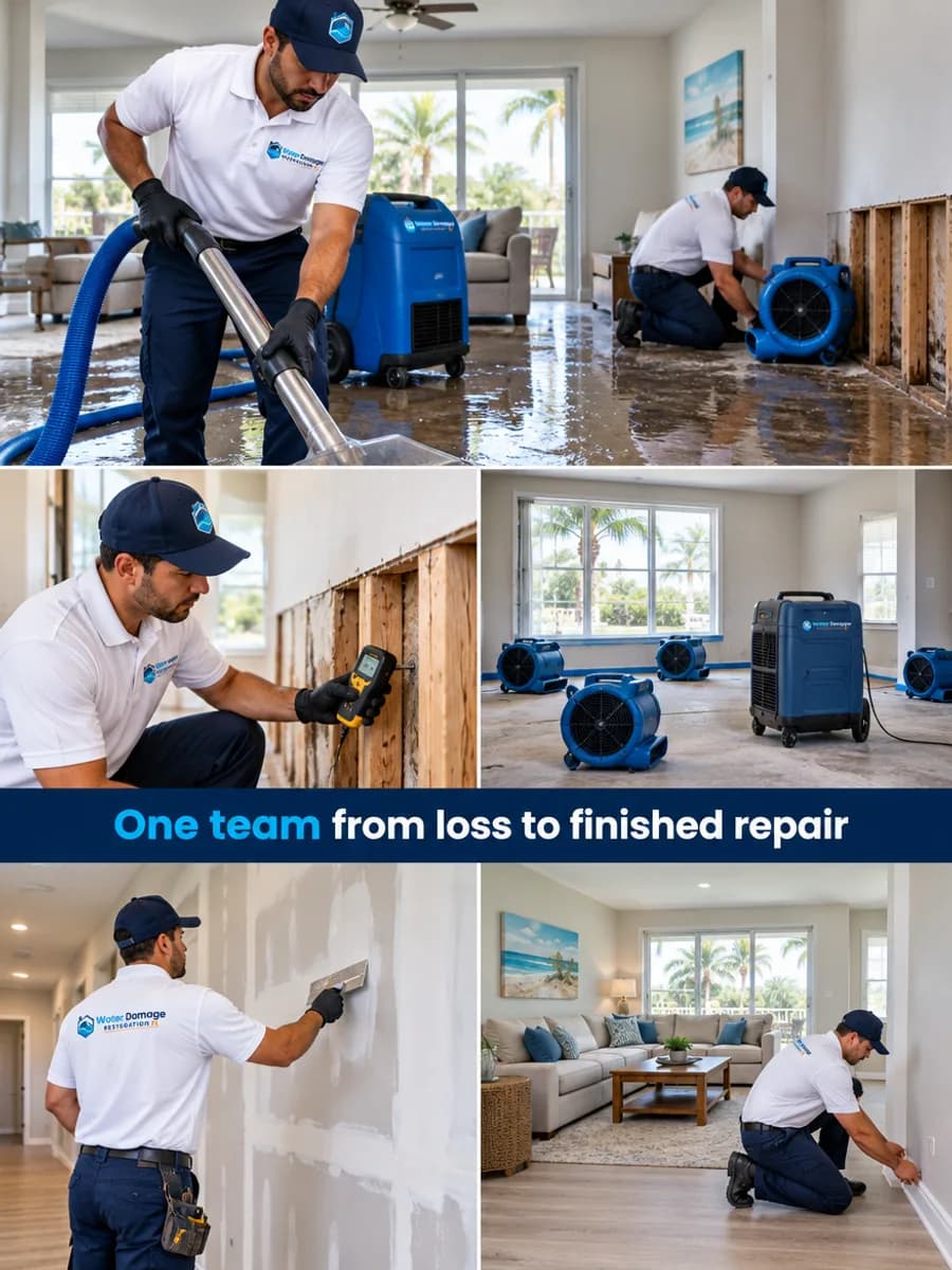 One team from loss to finished repair