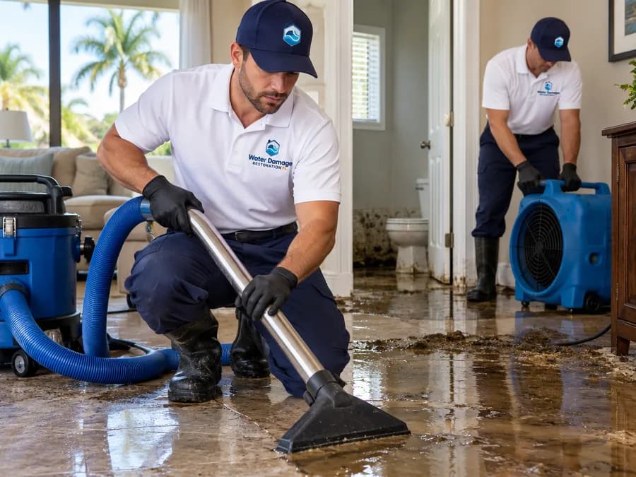 How we clean up a sewage backup