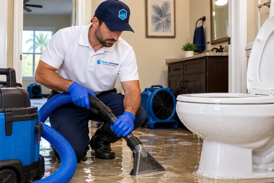 How we clean up a toilet overflow