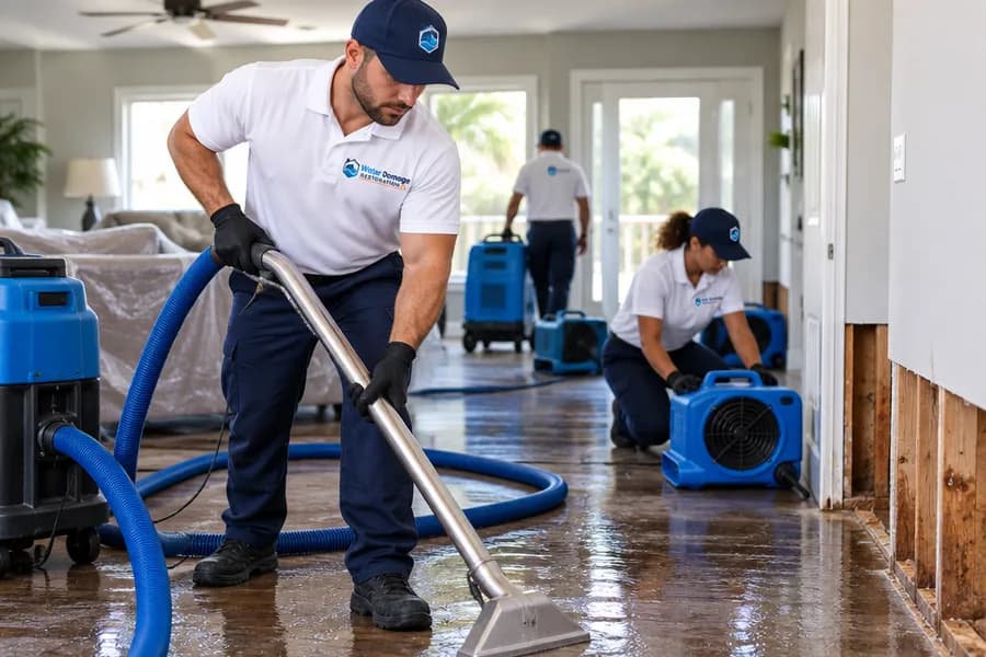 Our water damage restoration process in Florida