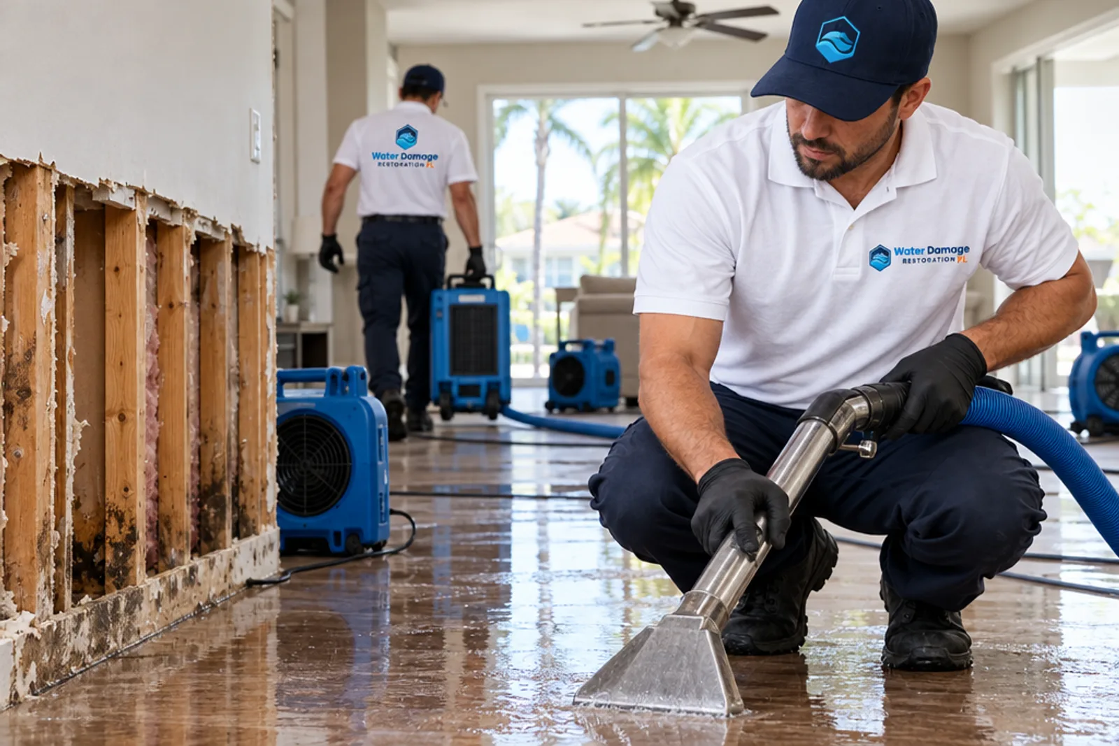 What water damage cleanup involves