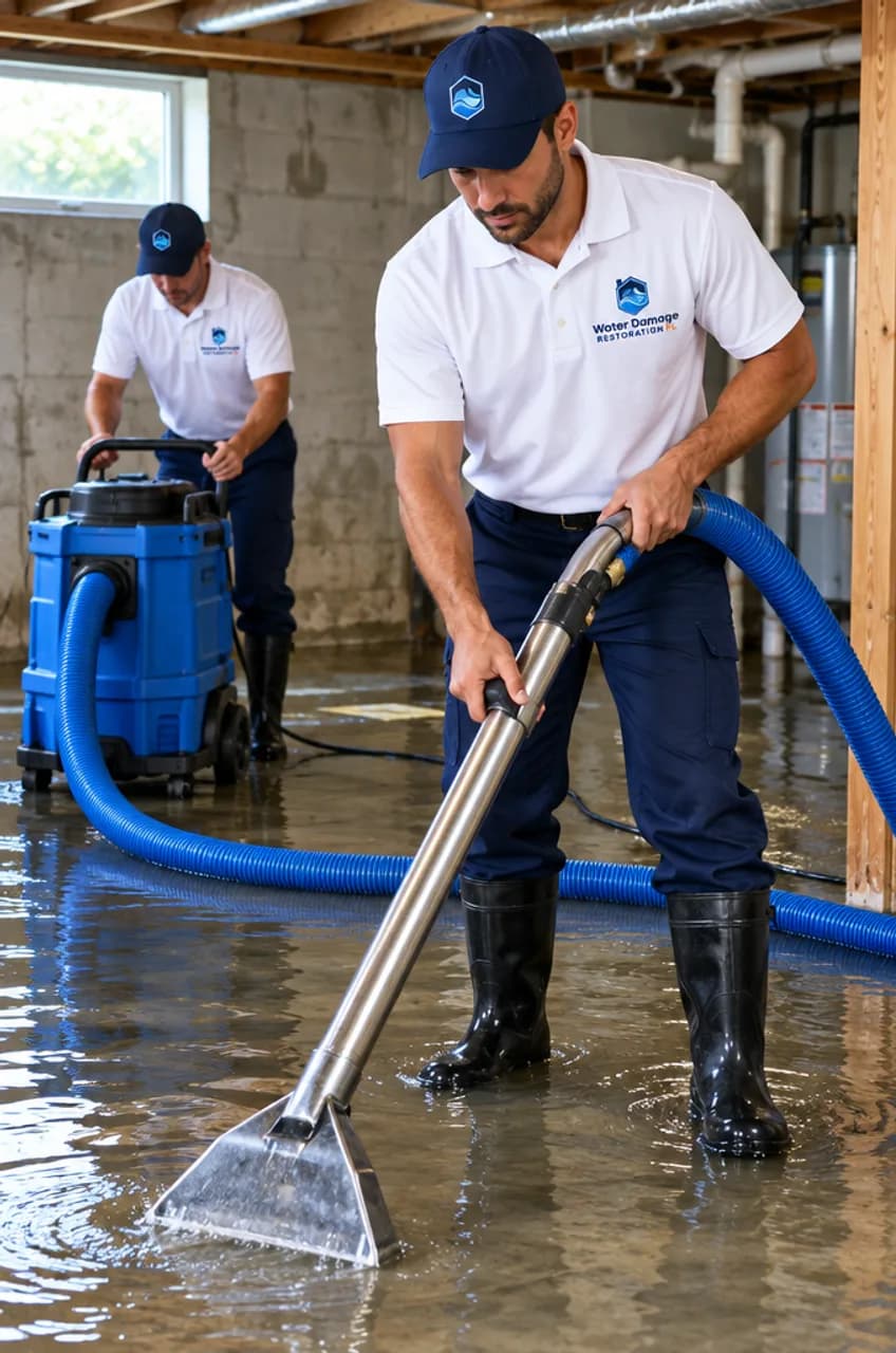 How we pump out a flooded basement