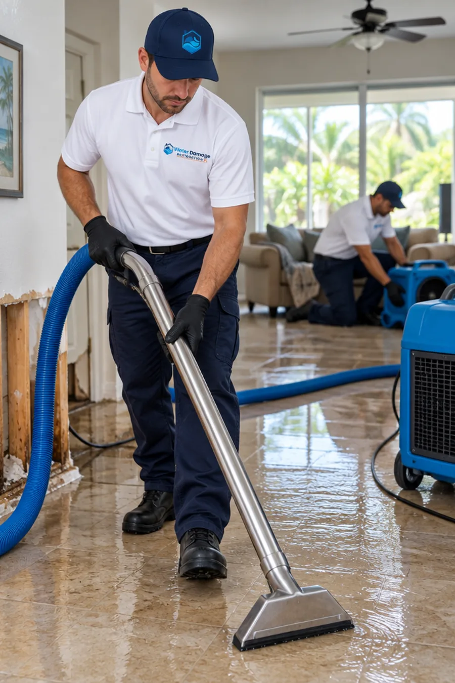 The first step in every water damage job
